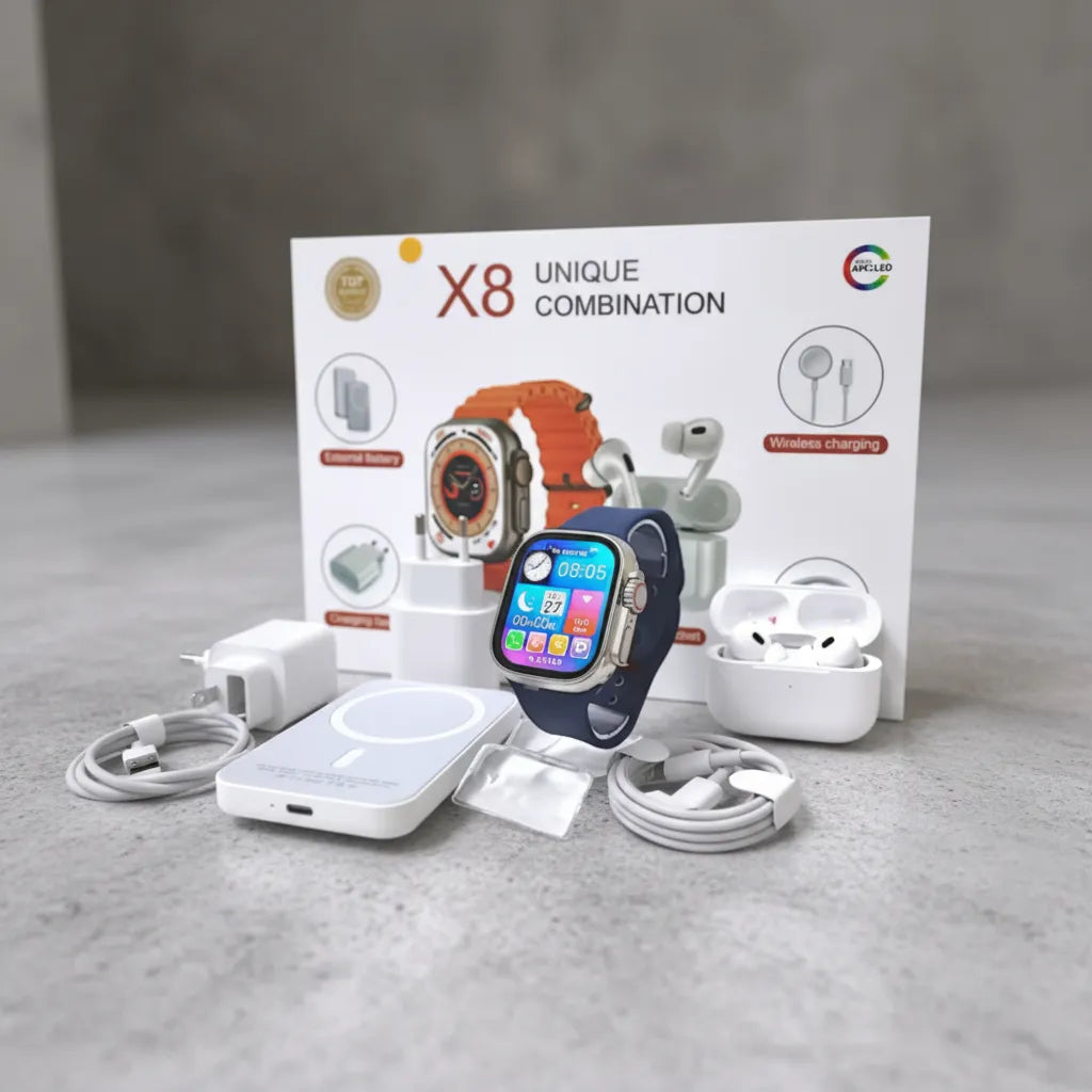 Smart Watch Ultra 2 + AirPods Pro de segunda generación + Batería magnética de 10,000 mAh