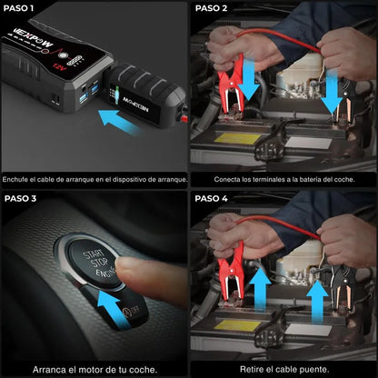 EnergyMax™ Arrancador de Batería Con 11.000 mAh