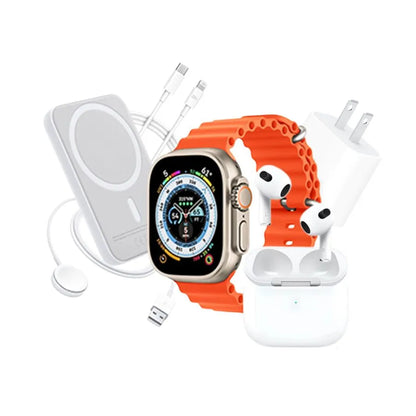 Smart Watch Ultra 2 + AirPods Pro de segunda generación + Batería magnética de 10,000 mAh